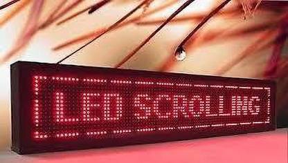 TECHON Led Board single Color (Size 24 x 12 inches) With wifi Connectivity LED Display
