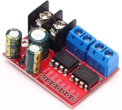 SunRobotics 5A 3V-14V Dual DC Motor Drive Module Remote Control Voltage Reverse PWM Speed Regulation Double H Bridge Super L298N 5AD Electronic Components Electronic Hobby Kit