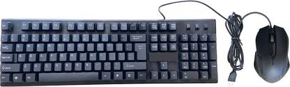 D25 For Frntech C-01 Wired Keyboard and Mouse Combo for Windows, Optical Wired Mouse, Full-Size Keyboard, USB Plug-and-Play, Compatible with PC, Laptop Wired USB Standard Desktop Keyboard Compatible with Desktop, Laptop, Mac