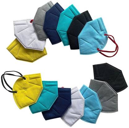 BJ FASHIONS multicolor mask N95 Mask For Men, Women Multicolor Cloth Mask