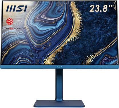 MSI 60.96 cm (24 inch) Full HD LED Backlit IPS Panel ( In-Built Speakers, 75 Hz refresh rate), TypeC, Height Adjustable Monitor (Modern MD241P Ultramarine)