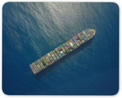 MIKKA Awesome Cargo Ship Mouse Mat Pad - Shipping Container Sea Gift Computer #13155 Non Slip Base Mousepad