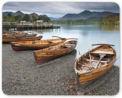 MIKKA Keswick Lake District Mouse Mat Pad - England Boats Travel Gift Computer #14249 Non Slip Base Mousepad