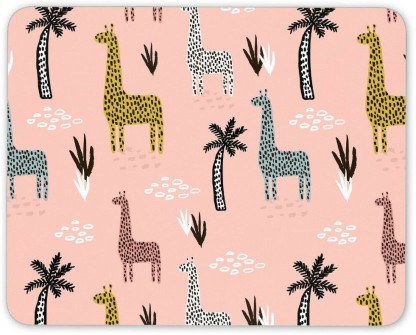 Awesome Leopard Print Mouse Mat Pad Pink Girls Neon Animal PC Computer #8519 