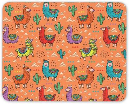 MIKKA Awesome Llama Mouse Mat Pad - Lama Llamas African Cactus Gift PC Computer #8347 Non Slip Base Mousepad