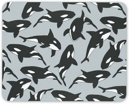 MIKKA Killer Whale Print Mouse Mat Pad - Orca Ocean Marine Whales Computer Gift #15945 Mousepad