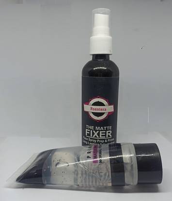 Rsentera FIXER SPRAY PRIMER COMBO KIT (50) ML (2 Items in the set) Primer  - 150 ml