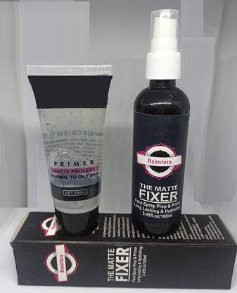 Rsentera Combo Of Waterproof Primer With Matte Makeup Fixer 2 Items Primer  - 150 ml