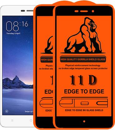 Express Buy Edge To Edge Tempered Glass for Xiaomi Redmi Mi 3s, 11D With Easy Installation kit