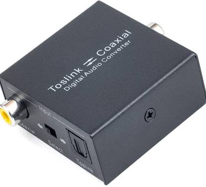 microware Digital Coaxial to Optical Converter,Bi-Directional Coax Digital Audio Converter Media Streaming Device