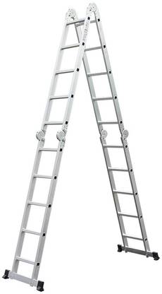 Smarty 20 Feet Foldable Multipurpose (With Scaffolding plates) Super Aluminium Ladder