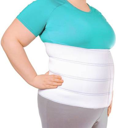 BraceAbility Plus Size Bariatric Abdominal Binder -Fits 46 -62 Circumference Abdominal Belt
