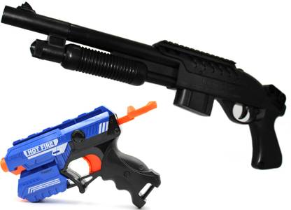 Funport Combo of BB Toy Spas Shotgun & Foam Bullet Gun Guns & Darts