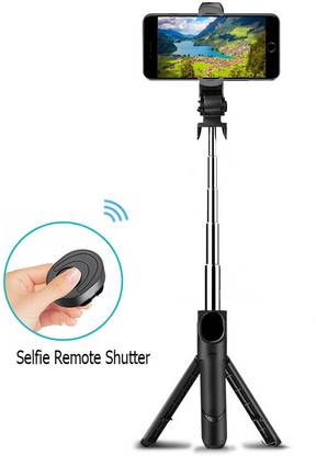 SOJUBA Bluetooth Selfie Stick with Selfie Shutter BT Remote Gimbal Mobile stand Holder Tripod, Tripod Clamp, Tripod Kit, Monopod, Monopod Kit, Tripod Ball Head, Tripod Bracket