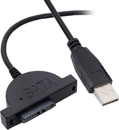 वूकम USB 2.0 to 7+6 13Pin Slimline SATA Laptop CD/DVD ROM Optical Drive USB एडाप्टर