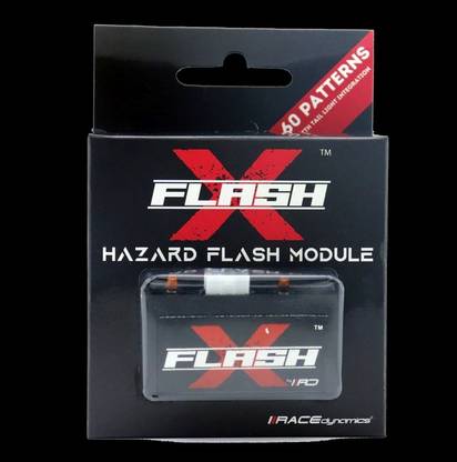 Moto Modz Race Dynamics Flash X Hazard Module, Flasher for yamaha MT15 Brake Light Motorbike LED for Yamaha (12 V, 10 W)