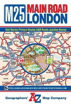 M25 Main Road Map of London
