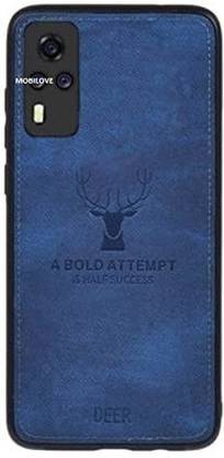 MOBILOVE Back Cover for Vivo Y51 / Vivo Y31 / Vivo Y51A / Vivo Y53s | Deer Pattern Soft Fabric Case