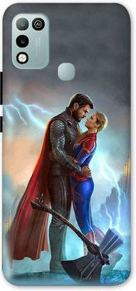 NDCOM Back Cover for Infinix Hot 10 Play Great Couple Printed