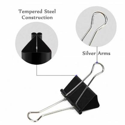 Msquare Supplies NA 19MM Stainless Steel BINDER CLIP