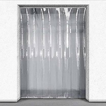 SL 304.08 cm (10 ft) Door PVC Transparent Curtain Single Curtain