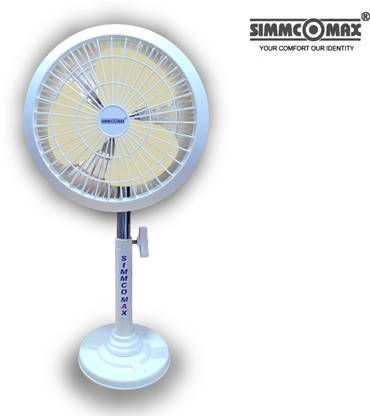 SIMMCOMAX Electric Energy Saving 3 Blade Pedestal Fan STAND 31 (CRYSTAL White, Pack of 1) with 1 Year Warranty Ultra High Speed 300 mm Pedestal Fan