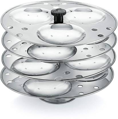 Dynore Stainless steel Idli stand / Idli maker 3x4 plates (12 Idli) Standard Idli Maker