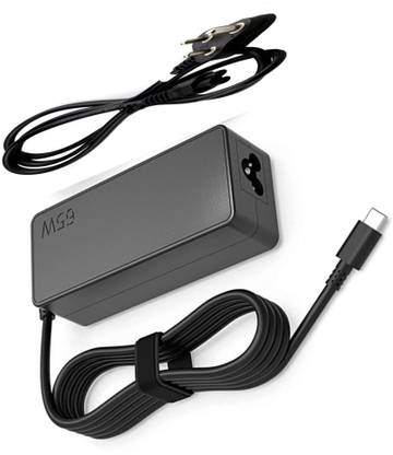 Lapower Dell Type C laptop charger 65 W Adapter(Power Cord Included) 65 W Adapter