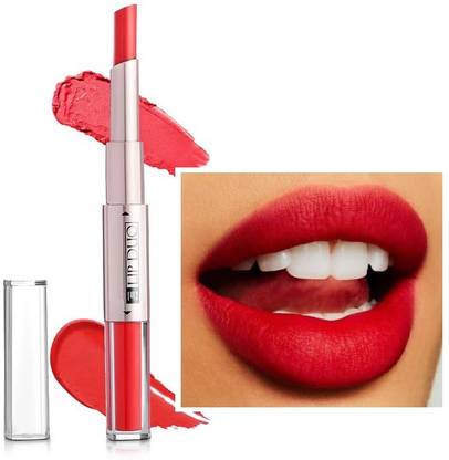 GULGLOW Kiss Proof & Smudge Proof Dual Matte Finish Light Red Lipstick