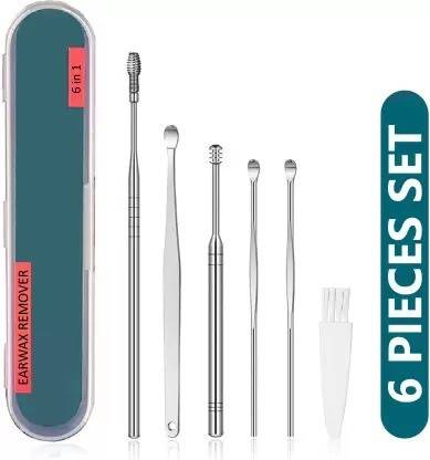 Glamezone Ear Curettage Earwax Removal Ear Wax Cleaner Swab Spiral Ear Pick