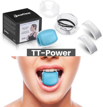 TT-POWER Jawline Exerciser Tool For Men and Women Jaw and Face Exerciser Toner Reduces Double Chin, Builds and Improves Jawline (40 LB) (Beginner Level) Massager
