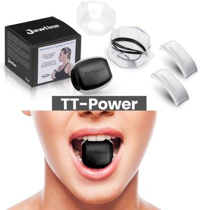 TT-POWER Jaw Toner (60 LB PRO LEVEL) For Men and Women Jaw and Face Exerciser Toner Reduces Double Chin, Builds and Improves Jawline Pro Level Massager