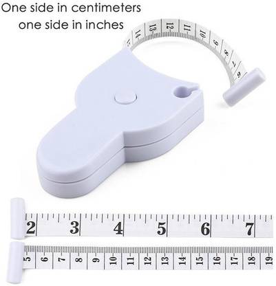 JIG'sMART Body Measuring Tape Fitness Ruler Automatic Telescopic Tape Body Fat Waist 150CM Measurement Tape