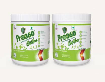 PRO360 Ortho Nutritional Protein Powder Supplement for Ortho Care Bone and Joints – Venilla Flavour Combo of 2
