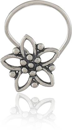 Nemichand Jewels Sterling Silver Nose Stud