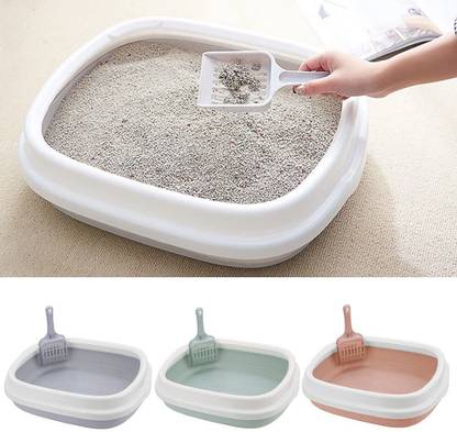 PETS EMPIRE Cat Litter Tray Hygienic Litter Box Cat Litter Box Tray for Cats Pet Litter Tray Refill