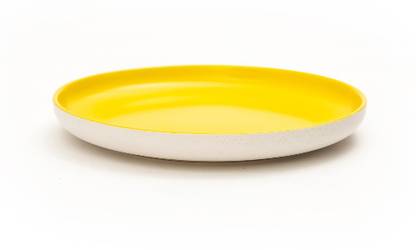 EZ Life Matte Pastel Shallow 8 Inch - Sesame Series Matt Yellow - Pack of 2 Dinner Plate