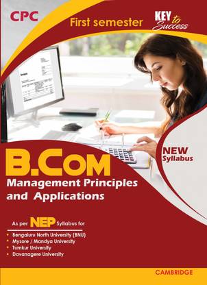 NEP First Semester B.COM Management Principle And Application (BNU, MU, TU, DU) Key To Success