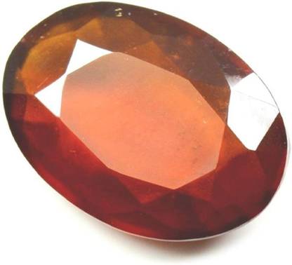 Senroar 5.5Ratti Garnet Hessonite Gomedh Loose Stone For Girls and Boys Garnet Crystal Pendant