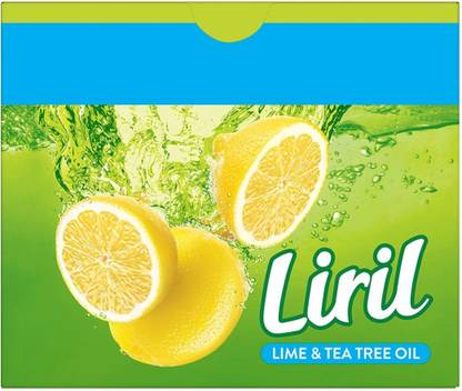 Liril Lime and Tea Tree Oil Bath Soaps,Paraben Free Soap Bar
