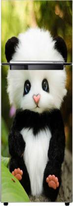 Nandinidecor 152 cm Hamester Kids Single door Double door Sticker on Fridge, Wallpaper Self Adhesive Sticker