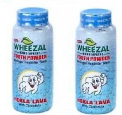 WHEEZAL HEKLA LAVA TOOTH POWDER _2 (Pack of 2)