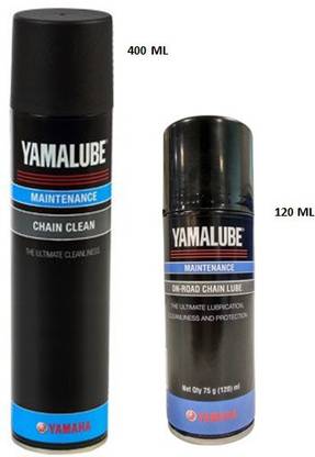 YAMAHA Chain Cleaner 400ml & Chain Lube 120ml Chain Oil