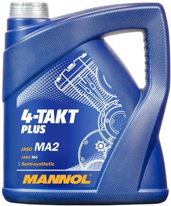 MANNOL MN7202-4 SAE 10W-40 4T Engine Oil For Scooter Motor Bike Plus 4L High Performance Engine Oil