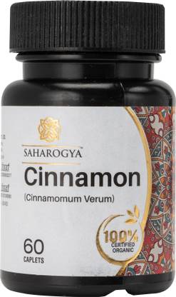 SAHAROGYA Cinnamon (Cinnamomum Verum) Organic Herbs (60Tabs)