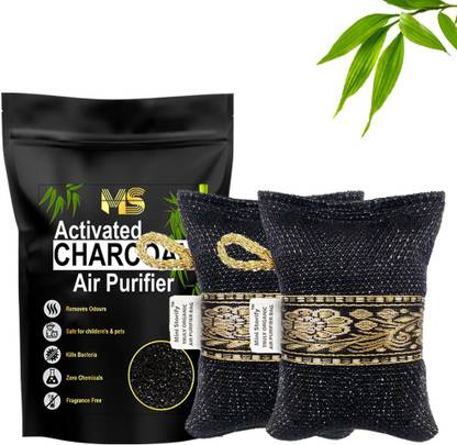 Mini Storify Activated Charcoal Air Purifier bag - 75 g pack of 2,Non Electric Portable Car Air Purifier