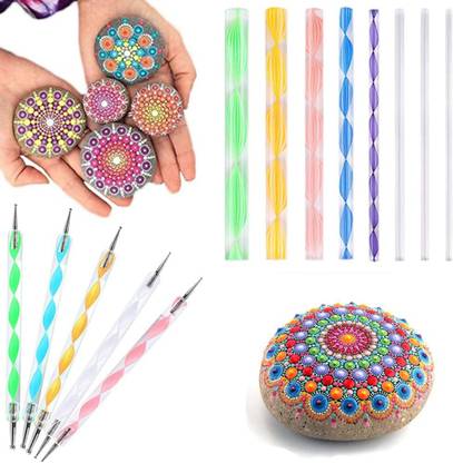 Kandle 13 Pieces Mandala Rock Dotting Tools Nail Art Painting Tools Set