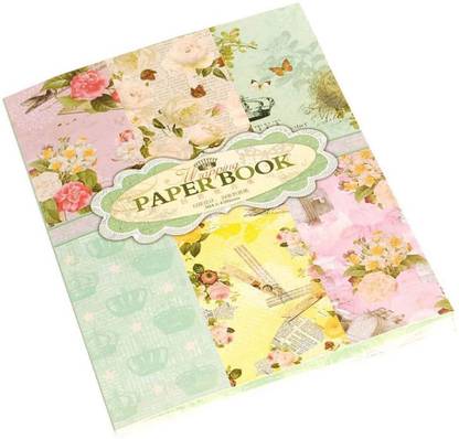R H lifestyle 24 Sheets Crafts Wrapping Printed Paper Book for Making DIY (Design NO 11)