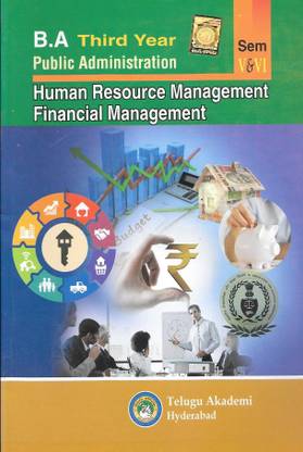 B.A Third Year Public Administration Human Resource Management Financial Management Sem V&VI
 [English Medium] [Telugu Akademi]