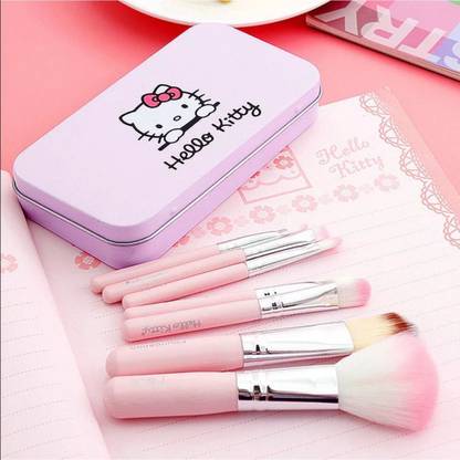 CharmMantra Hello Kitty Makeup Brush (Set of 7 Makeup Brushes)